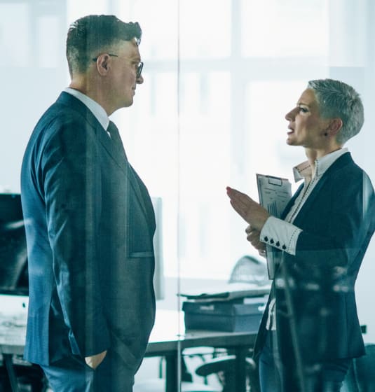 sc-cs-thrings-hero Two business colleagues having a discussion